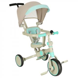 Knoki tříkolka Trike Fix V4 modro-šedá (&lt;P&gt;Tříkolka TRIKE FIX V4 je unikátní jízdní kolo, které poslouží dětem v různých fázích dospívání. Zpočátku se dá použít jako kočárek , který bude tlačit rodič. A později, po demontáži prvků, jako klasické tří