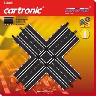 Křižovatka (1 kus) (&lt;p&gt;Další doplněk pro modernizaci závodní dráhy Cartronic Car-Speed.&lt;/p&gt;)
