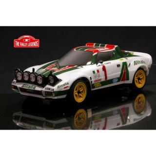 Lancia Stratos 1977 4WD 1:10, licencováno, proporcionální, lak. karoserie, RTR sada (Rally Legends&amp;nbsp;Lancia&amp;nbsp;Stratos Alitalia 1977 4WD 1:10, 2.4 GHz, licencováno, plně proporcionální,&amp;nbsp; hliníková výstuha šasi, voděodolná elektronika