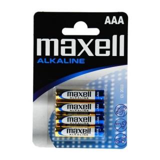 MAXELL AAA LR3 1,5V/1000mAh Alkaline, bllister 4ks (&lt;P&gt;KVALITNÍ AAA ALKALICKÉ BATERIE ZNAČKY MAXELL. 1,5V/1000MAH. BALENO PO 4 KUSECH.&lt;/P&gt;)