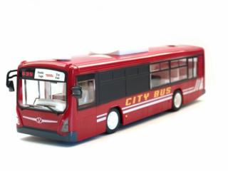 Městský autobus s otevíracími dveřmi 33cm červený (&lt;P&gt;AUTOBUS S OTEVÍRACÍMI DVEŘMI, EFEKTNÍM VNITŘNÍM LED OSVĚTLENÍM, DÉLKA 33 CM,&amp;nbsp;ČEVENÁ BARVA. &lt;/P&gt;)