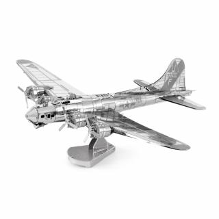 Metal Earth Luxusní ocelová stavebnice B-17 Flying Fortress (&lt;P&gt;Luxusní 3D ocelová stavebnice B-17 Flying Fortress MMS091. 2&amp;nbsp;kovové destičky ICONX&amp;nbsp;(11 x&amp;nbsp;11 cm), počet dílů: 36.&lt;/P&gt;)
