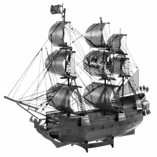 Metal Earth Luxusní ocelová stavebnice Black Pearl - černá verze (&lt;P&gt;Luxusní 3D ocelová stavebnice Prémiová série Black Pearl - černá verze ICX016B.&lt;/P&gt;)