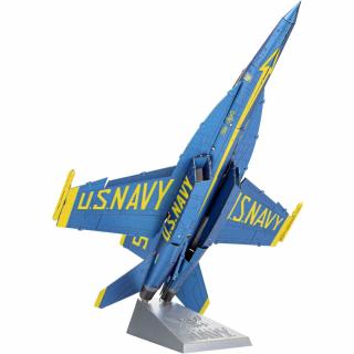 Metal Earth Luxusní ocelová stavebnice Blue Angels F/A-18 Super Hornet (&lt;P&gt;Luxusní 3D ocelová stavebnice Prémiová série Blue Angels F/A-18 Super Hornet ICX212. 2&amp;nbsp;kovové destičky ICONX&amp;nbsp;(10 x 20 cm). počet dílů: 45.&lt;/P&gt;)