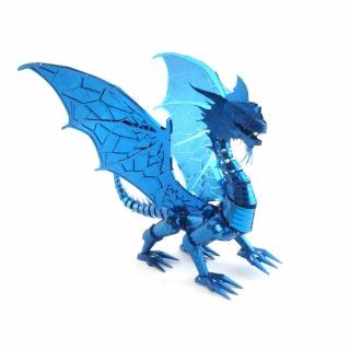 Metal Earth Luxusní ocelová stavebnice Blue Dragon (&lt;P&gt;Luxusní 3D ocelová stavebnice Blue Dragon.&lt;/P&gt;)