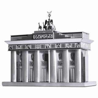 Metal Earth Luxusní ocelová stavebnice Braniborská brána (&lt;P&gt;Luxusní 3D ocelová stavebnice Braniborská brána MMS025. 2&amp;nbsp;kovové destičky ICONX&amp;nbsp;(11 x&amp;nbsp;11 cm), počet dílů: 21.&lt;/P&gt;)