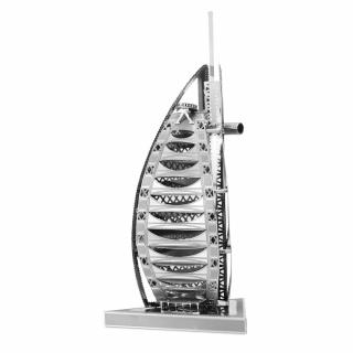 Metal Earth Luxusní ocelová stavebnice Burj Al Arab (&lt;P&gt;Luxusní 3D ocelová stavebnice Prémiová řada Burj Al Arab ICX012.&amp;nbsp;1 kovová destička (10 x&amp;nbsp;20 cm), počet dílů: 31.&lt;/P&gt;)