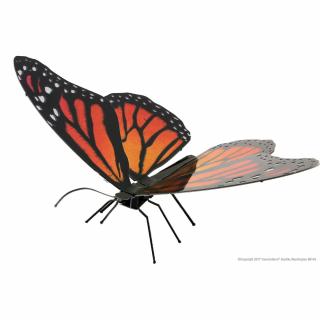 Metal Earth Luxusní ocelová stavebnice Butterfly Monarch (&lt;P&gt;Luxusní 3D ocelová stavebnice Butterfly Monarch MMS123.&amp;nbsp;1 kovová barevná&amp;nbsp;destička (11 x&amp;nbsp;11 cm), počet dílů: 10.&lt;BR&gt;&lt;/P&gt;)