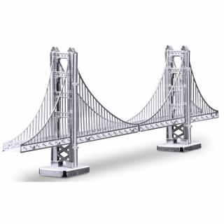 Metal Earth Luxusní ocelová stavebnice Golden Gate Bridge (&lt;P&gt;Luxusní 3D ocelová stavebnice Golden Gate Bridge MMS001.&amp;nbsp;1 kovová destička (11 x&amp;nbsp;11 cm), počet dílů: 19.&lt;BR&gt;&lt;/P&gt;)