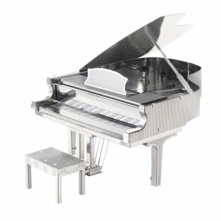 Metal Earth Luxusní ocelová stavebnice Grand Piano (&lt;P&gt;Luxusní 3D ocelová stavebnice Grand Piano MMS080.&amp;nbsp;2 kovové destičky (11 x&amp;nbsp;11 cm), počet dílů: 21.&lt;BR&gt;&lt;/P&gt;)