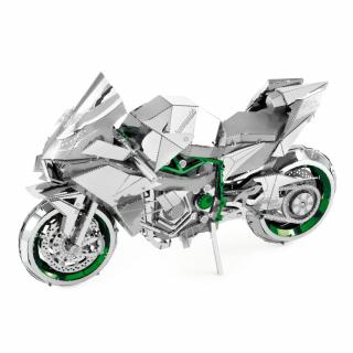 Metal Earth Luxusní ocelová stavebnice Kawasaki Ninja Green (&lt;P&gt;Luxusní 3D ocelová stavebnice Prémiová řada Kawasaki Ninja Green ICX145. 2&amp;nbsp;kovových destiček ICONX&amp;nbsp;(10 x 20 cm), počet dílů: 105.&lt;BR&gt;&lt;/P&gt;)