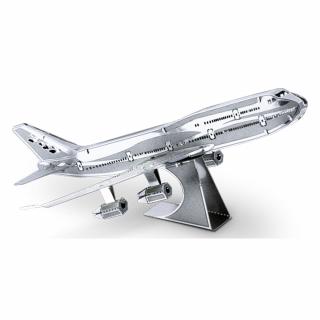 Metal Earth Luxusní ocelová stavebnice komerční letadlo Boeing 747 (&lt;P&gt;Luxusní 3D ocelová stavebnice&amp;nbsp;komerční letadlo Boeing 747 MMS004.&amp;nbsp;1 kovová destička (11 x&amp;nbsp;11 cm), počet dílů: 14.&lt;BR&gt;&lt;/P&gt;)