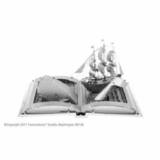 Metal Earth Luxusní ocelová stavebnice Moby Dick (&lt;P&gt;Luxusní 3D ocelová stavebnice Moby Dick. 2&amp;nbsp;kovové destičky&amp;nbsp;&amp;nbsp;(11 x&amp;nbsp;11 cm), počet dílů: 49.&lt;BR&gt;&lt;/P&gt;)