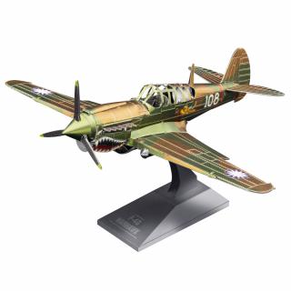 Metal Earth Luxusní ocelová stavebnice P-40 Warhawk (&lt;P&gt;Luxusní 3D&amp;nbsp;ocelová stavebnice P-40 Warhawk MMS213. 2 kovové destičky (11 x&amp;nbsp;11 cm), počet dílů: 43.&lt;BR&gt;&lt;/P&gt;)