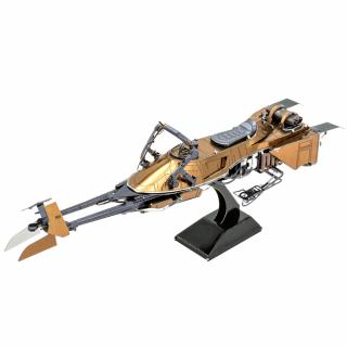 Metal Earth Luxusní ocelová stavebnice Speeder Bike STAR WARS (&lt;P&gt;Luxusní 3D ocelová stavebnice Speeder Bike STAR WARS MMS414. 2&amp;nbsp;kovové barevné&amp;nbsp;destičky&amp;nbsp;&amp;nbsp;(11 x&amp;nbsp;11 cm), počet dílů: 89.&lt;/P&gt;)