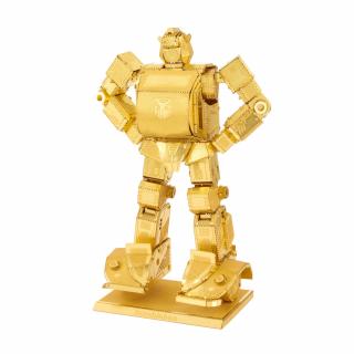 Metal Earth Luxusní ocelová stavebnice  Transformers Bumblebee zlatý (&lt;P&gt;Luxusní 3D ocelová stavebnice Transformers Megatron,&amp;nbsp;zlatý&amp;nbsp;MMS301G.&amp;nbsp;2&amp;nbsp;kovové destičky&amp;nbsp;(11 x&amp;nbsp;11 cm), počet dílů: 90.&lt;BR&