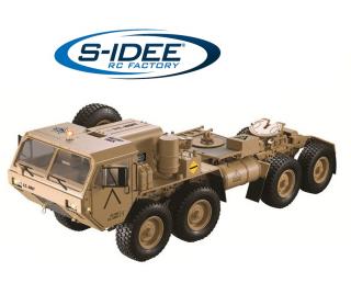 MilitaryTruck 1:12 RTR pískový 8x8 (&lt;P&gt;Nádherný maketový MilitaryTruck s pohonem 8x8, řiditelnými předními nápravami, dvěma rychlostmi, barva písková&lt;/P&gt;)