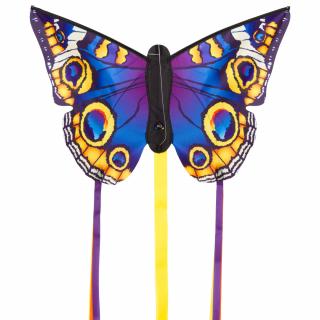 Motýl fialovo žlutý 133x83 cm (Krásný velký létající drak pro děti Motýl fialovo žlutý 133x83 cm)