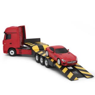 Rastar RC kamion Mercedes-Benz Actros s AMG GT 1:24 (&lt;P&gt;Nádherný kamion Mercedes-Benz Actros v měřítku 1:24, s ovladatelným podvalníkem a RC autem Mercedes GT AMG udělá &amp;nbsp;radost každému fandovi.&lt;/P&gt;)