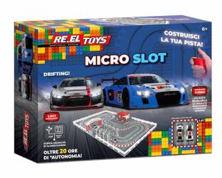 RE.EL Toys autodráha Micro Slot Race Audi 1:87 LED světla (RE.EL Toys Micro Slot RACE 1:87 Audi)