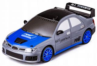S-Idee RC auto Drift Sport Car Subaru Impreza 1:24 (Drift Sport Car ve stylu Subaru Impreza,&amp;nbsp;4WD, 1:24, 2,4 GHz, driftovací pneumatiky, gumové pneumatiky, 6&amp;nbsp;kuželů v balení, RTR)