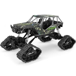 s-Idee RC crawler XXL Type Rally Car s koly i pásy 1:10 (Crawler XXL Type Rally Car 4WD, 1:10, model je dodáván s pásy i koly, celoodpružení, 2 pohonné elektromotory,&amp;nbsp;LED osvětlení, 100% RTR)
