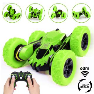 s-Idee RC oboustranné autíčko Atom Max Stunt Car Racing car zelené (&lt;P&gt;ATOM MAX STUNT&amp;nbsp;CAR RACING&amp;nbsp;je tančící CRAZY oboustranné auto. Vzhledem k velkým superměkým pneumatikám a superodolnému plastu, které ho chrání při nárazu se čast