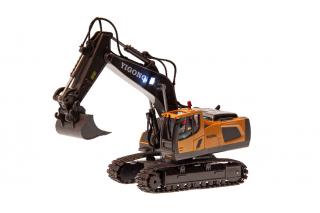 S-Idee RC pásový bagr s kovovou lžící 1:24 (&lt;P&gt;RC pásový bagr s kovovou lžící v měřítku 1:24, 2,4Ghz, otáčení o 680°, zvukový a světelný modul,&amp;nbsp;11 kanálů.&lt;/P&gt;)