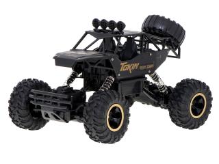 SF RC auto Rock Crawler 2,4GHZ 1:12 černý (Kovový Rock Crawler 4WD, 1:12, crawler s pohonem 4 kol, gumová kola s odpružením, která překonají jakýkoliv terén - díry, kameny, vysokou trávu.)