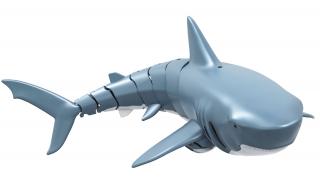 SHARKY, dálkově ovládaný žralok modrý, 4 kanály, dvě lodní turbíny, 2,4Ghz, RTR (SHARKY, dálkově ovládaný žralok modrý, 2x lodní turbína, 4 kanály, 2,4Ghz, RTR)
