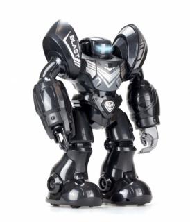 Silverlit Robot Blast LED černý (&lt;P&gt;Robot&amp;nbsp;Blast na dálkové ovládání, střílí náboje, velikost 30 cm,&amp;nbsp; zvukové a světelné LED efekty (obličej), barva černá.&lt;/P&gt;)