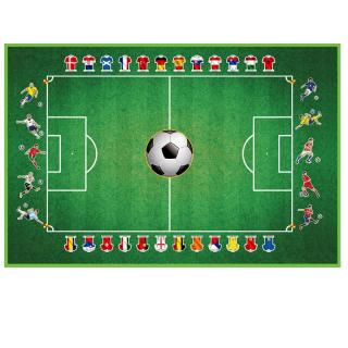 Siva koberec Fotbal 150 x 100 cm (&lt;P&gt;Hrací koberec - fotbal 150 x 100 cm, ideální do pokojíčku pro vaše dítě. &lt;/P&gt;)