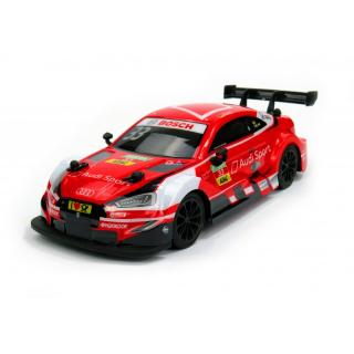 Siva RC auto Audi RS 5 DTM 1:24 červená (Audi RS 5&amp;nbsp;DTM, licencovaný model 1:24, volantový ovladač pro praváky/leváky, gumové pneumatiky,&amp;nbsp;100% RTR, s AKU packem a nabíječem&lt;BR&gt;)
