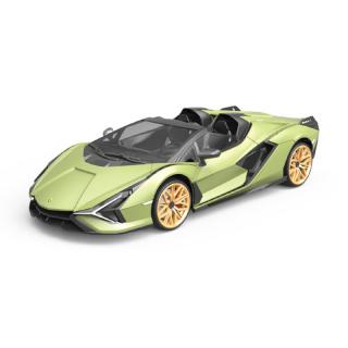 Siva RC auto Lamborghini Sian 1:12 zelená metalíza, proporcionální RTR LED 2,4GHz (Lamborghini Sian 1:12 olivově zelená metalíza proporcionální jízda, 100% RTR, LED, ovládání pro praváky/leváky.)