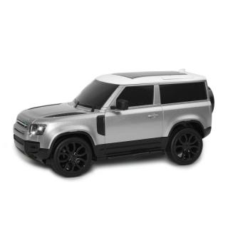 Siva RC auto Land Rover Defender 90 1:24 stříbrná metalíza (Licencovaný Land Roveru Defender 90, 1:24, LED světla,&amp;nbsp;2,4 GHz,&amp;nbsp;100% RTR,&amp;nbsp;stříbrná metalíza)