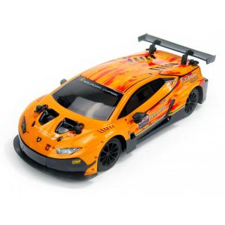 Siva RC Lamborghini Huracán GT3 1:24 oranžová (Lamborghini Huracán GT3, licencovaný model 1:24, volantový ovladač pro praváky/leváky,&amp;nbsp;gumové pneumatiky,&amp;nbsp;100% RTR s AKU packem a nabíječem&lt;BR&gt;)