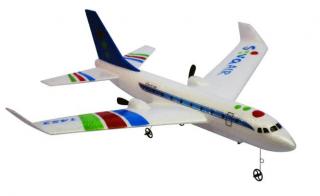 Siva RC letadlo Airbus modrá (&lt;P&gt;Siva Air 1453 RTF s gyroskopem, &amp;nbsp;dálkovým ovládáním 2,4 GHz&amp;nbsp;a baterií Lipo, barva červená.&lt;/P&gt;)