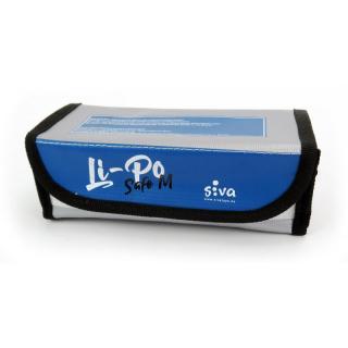 Siva Safe Bag Siva Li-Pol vel. M (&lt;P&gt;Bezpečnostní obal na Li-Pol, Li-On a Li-Fe akumulátory.&amp;nbsp;Velikost&amp;nbsp;M -&amp;nbsp;185x75x60 mm&lt;/P&gt;)