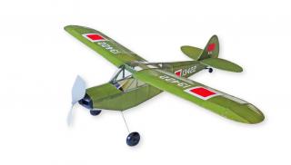 Siva stavebnice Piper L-21B s pohonem na gumový svazek (&lt;p&gt;PIPER L-21B - kvalitní LASER CUT stavebnice modelu na pohon gumovým svazkem v EU. Cena: 649,- Kč&lt;/p&gt;)