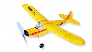 Siva stavebnice Piper Super CUB s pohonem na gumový svazek (&lt;p&gt;PIPER SUPER CUP - kvalitní LASER CUT stavebnice modelu na pohon gumovým svazkem v EU. Cena: 649,- Kč&lt;/p&gt;)