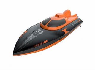 Syma RC loď Speed Boat Q2 Genius (Mini&amp;nbsp;závodní loď SYMA Q2 GENIUS&amp;nbsp;na dálkové ovládání s funkcí zpětného chodu, která dokáže plout rychlostí až 20km/h. Plně proporcionální ovládání!)