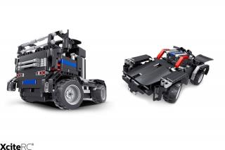Teknotoys RC kamion a sporťák Mechanical Master 2v1 (&lt;p&gt;Teknotoys Active Bricks RC 2v1 Kamion &amp; Sporťák, černá barva, RC souprava a podvozek.&lt;/p&gt;)