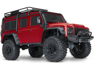 Traxxas TRX-4 Land Rover Defender 1:10 červený (&lt;P&gt;Populární Traxxas TRX-4, 4WD, měřítko 1:10,&amp;nbsp;&amp;nbsp;uzávěrky diferenciálů, dvoustupňová převodovka, portálové nápravy, tempomat,&amp;nbsp;motor Titan 21T, barva červená.&lt;BR&gt;&lt;/P&g