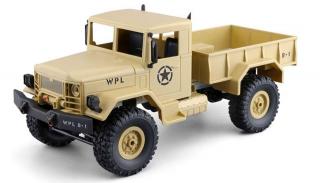 Vojenský truck 1:16 pískový 4WD RTR (&lt;P&gt;Skvěle propracovaný vojensky TRUCK, se kterým zábava v terénu začíná!&amp;nbsp;Proporcionální jízda, LED osvětlení, 4x4&lt;/P&gt;)