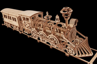 Wood Trick 3D dřevěné puzzle Lokomotiva R17 (&lt;P&gt;Wood Trick dřevěné puzzle - Lokomotiva R17. Pohyblivý 3D model bez elektřiny, vyrobeno z ekologicky nezávadného dřeva.&lt;/P&gt;)