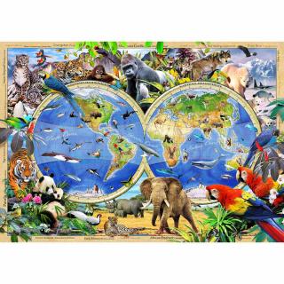 Wooden City dřevěné puzzle - Mapa říše zvířat XL (&lt;P&gt;&lt;STRONG&gt;Dřevěné puzzle&amp;nbsp;-&amp;nbsp;Mapa říše zvířat&amp;nbsp;-&amp;nbsp;1010 kusů -&amp;nbsp;100 různých tvarů XL.&lt;/STRONG&gt;&lt;/P&gt;
&lt;P&gt;&amp;nbsp;&lt;/P&gt;)