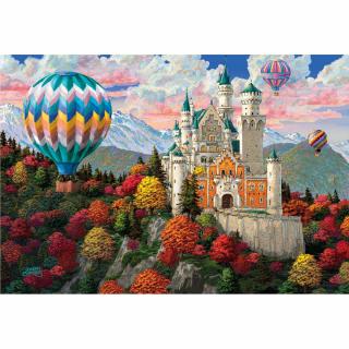 Wooden City dřevěné puzzle - Neuschwanstein Castle M (&lt;P&gt;&lt;STRONG&gt;Dřevěné puzzle&amp;nbsp;-&amp;nbsp;Zámek Neuschwantein-&amp;nbsp;200 kusů - 20 různých tvarů M.&lt;/STRONG&gt;&lt;/P&gt;)