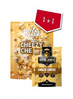 Cheezy&Cheese dvojčata (jerky + popcorn)