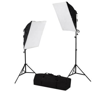 2x SoftBox s paticí pro E27, 50x70cm 300W, kompletní set