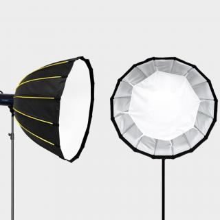 90CM Deep Mouth Parabolic COB Lamp Softbox – Quick Set-up Softbox s voštinami